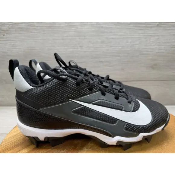 Nike Alpha Menace 4 Shark BG Black White Football Cleats FQ4016-001. Youth 5.5 W