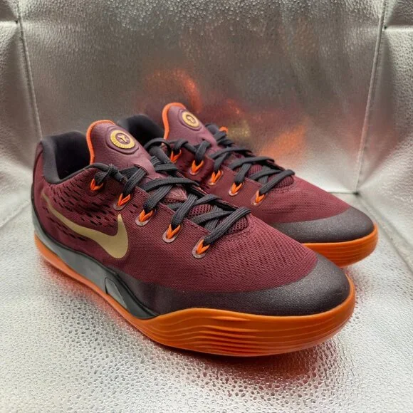 Size 7Y Nike Kobe 9 IX EM Deep Garnet GS Hyper Crimson Kids‎ Shoes 653593-601