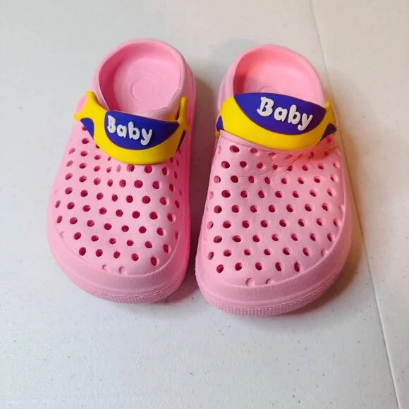 Children's Pink Air Cushion Clogs Mules Children's Shoes