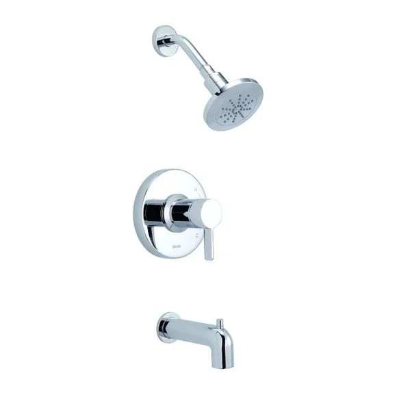 Gerber D511030TC Chrome Plumbing Amalfi Tub and Shower Trim Kit w/ Treysta Cart
