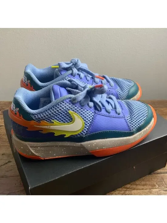 Nike KD Basketball shoes Purple/orange youth size 2
