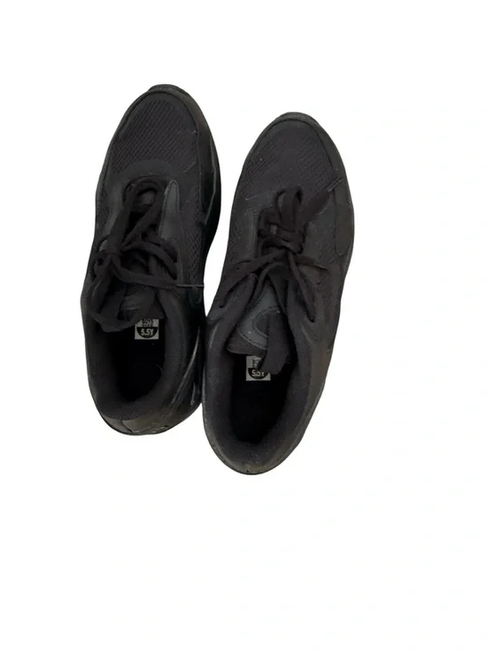 Nike Kids All-Black Mesh Lace-Up Sneakers