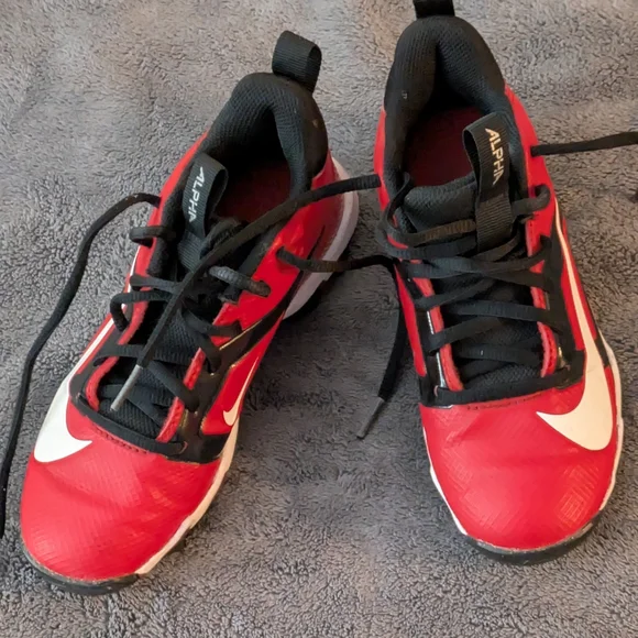Nike Kids Red and Black Athletic Sneakers