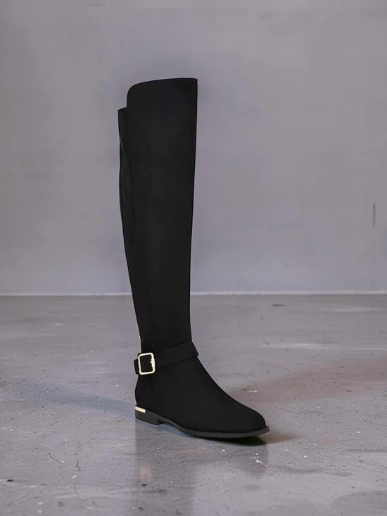 Customer Return Nine West Size 7.5 Women's Black Over-the-Knee Boots