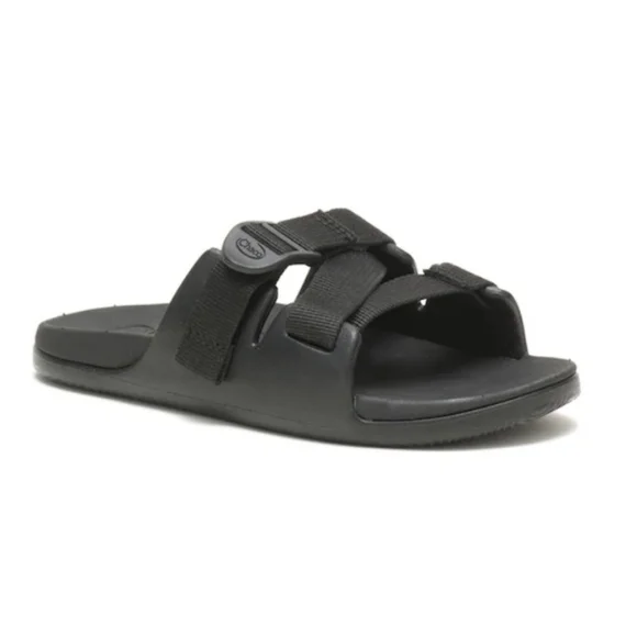 NIB Chaco Chillos Slide Sandal In Black Kids Size 3