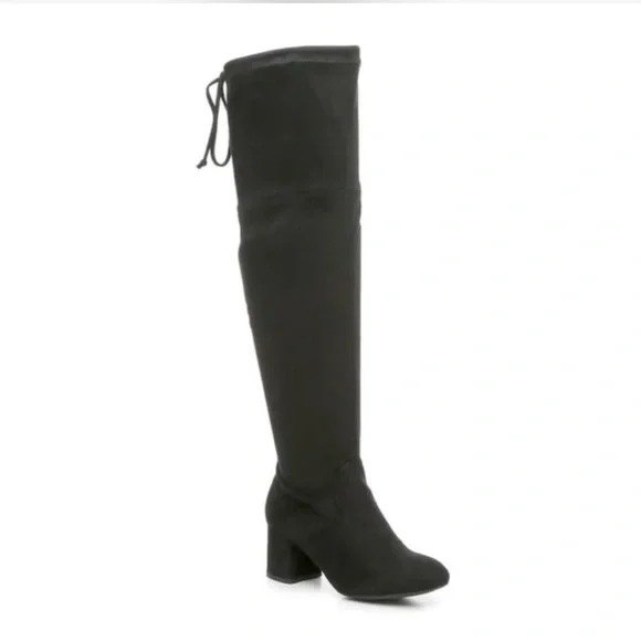 Wide Calf Chic Black Knee-High Boots