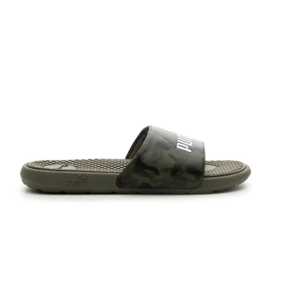 NWT Cool Cat Camo Slide Sandal Green Camouflage Kids Size 11