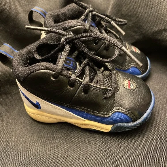 Nike Baby Shoes-Size:4.5 C,‎ Black/Blue/White