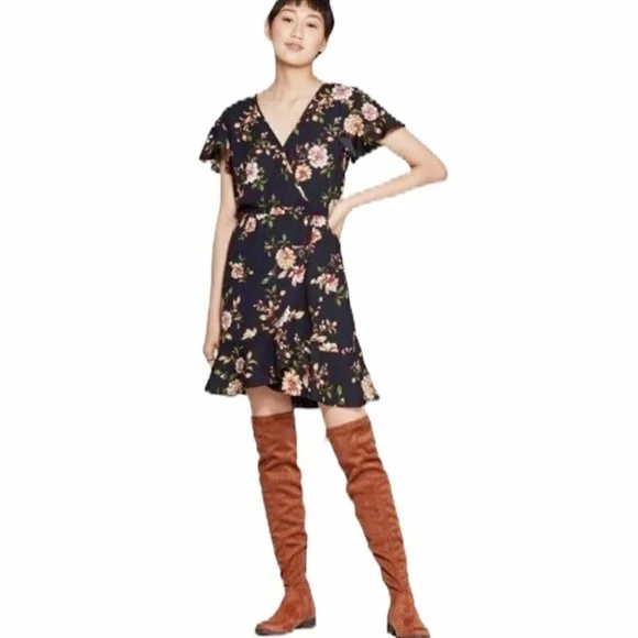 A New Day Sidney Cognac Vegan Suede Over the Knee Boots Size 9.5
