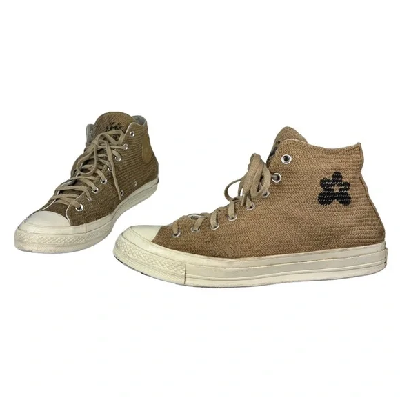 Converse X Golf Le Fleur Chuck 70 High Top Sneakers Sz 11 Mens Burlap Tan