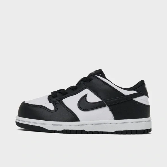 Nike Kids Black & White Low Dunk Sneakers 9C