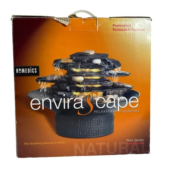 Homedics Envirascape Rock Garden Fountain Relaxation Sensory