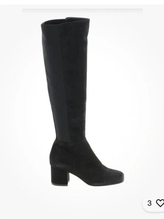 Sam Edelman Black Over-the-Knee Suede Block Heel Boots