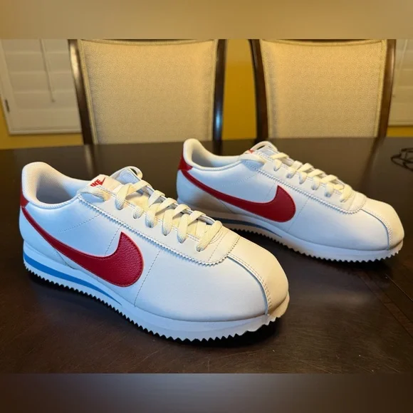 New Nike Cortez Forest Gump White Red Sneaker Shoes