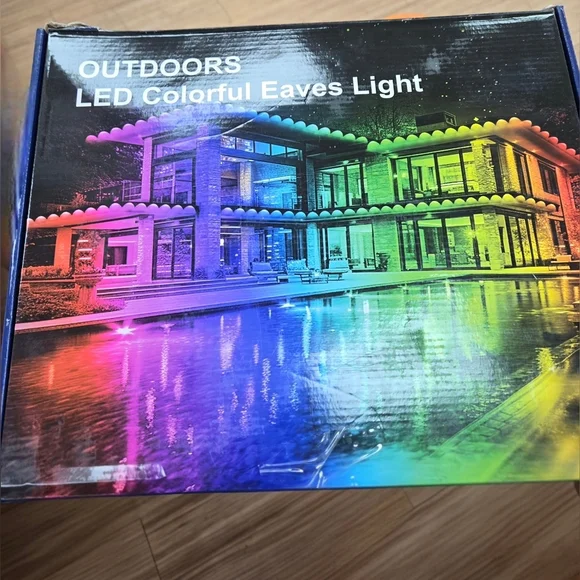 New Outdoors 400ft LED Red, Green and Blue Colorful Eaves Lights