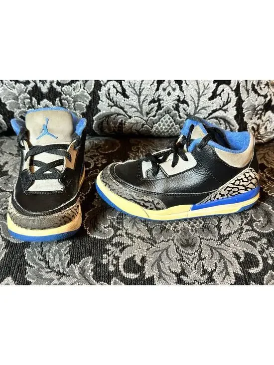 Baby Toddler Nike Air Jordan III 3 Sport Blue Retro 2014 832033-007 Shoes 9C US