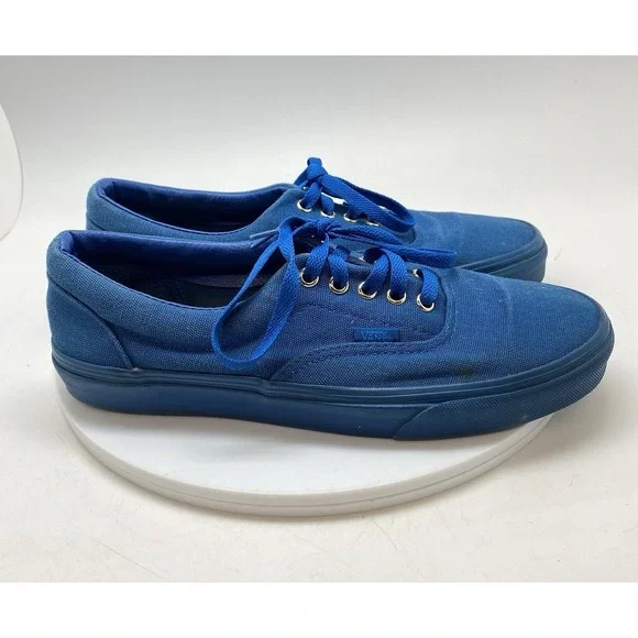 Vans Era Gold Mono Port Royale Blue Mens‎ 9 721277 Canvas Skater Shoes Sneakers