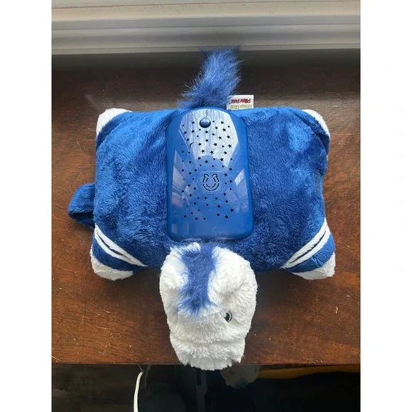 Dream Lites Pillow Pets Colts Blue‎ Horse Projector Night Light Plush Toy
