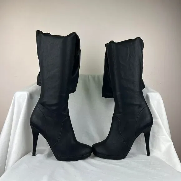 Thalia Sodi Beckie Over-The-Knee Boots Black Size 8.5