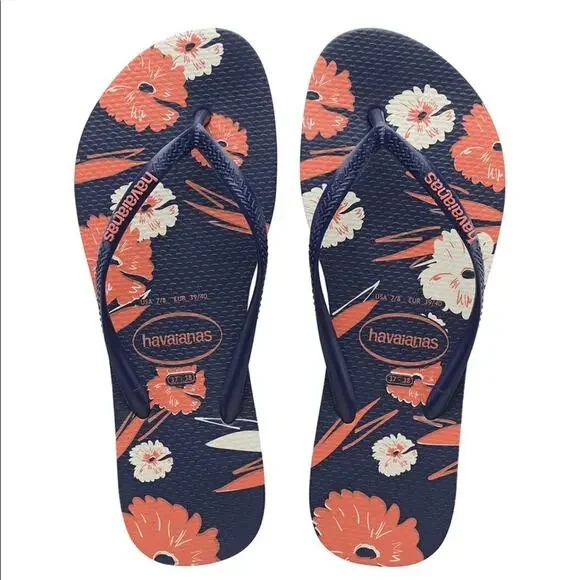 NWT Havaianas Toddler Slim Floral Sandal