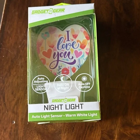 Heart Night Light with Colorful Design