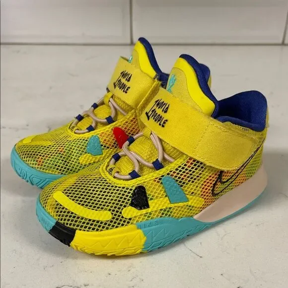 2021 Nike Kyrie 7 TD '1 World 1 People' CT4980 700 Size 8C Yellow Strike
