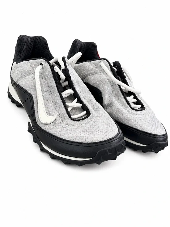 Nike Girls Gray and Black Track Running Shoes