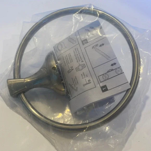 Delta Towel Ring  Brushed Nickel New Esato ESA46-DN Spotshield Modern New