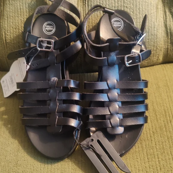 Modern Society‎ Black Strappy Sandals