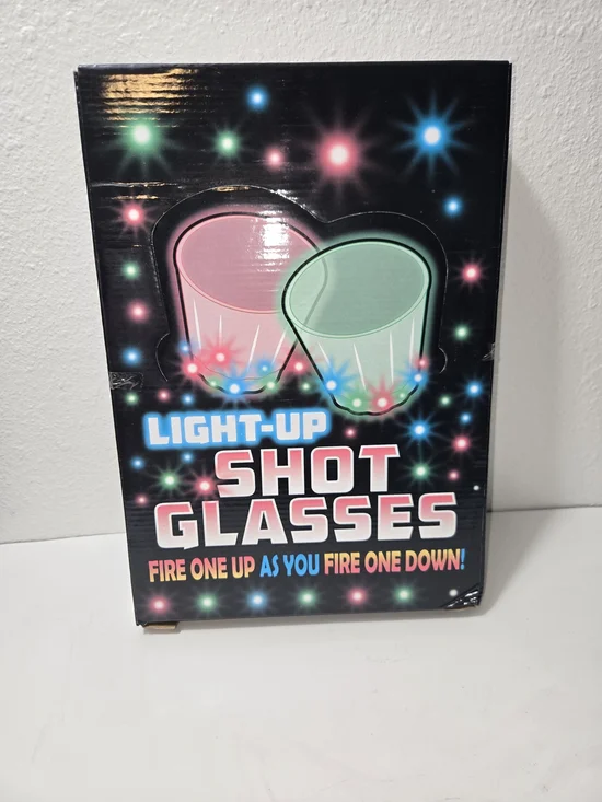 Light-Up Shot Glasses - Pink & Green LED Party Set
