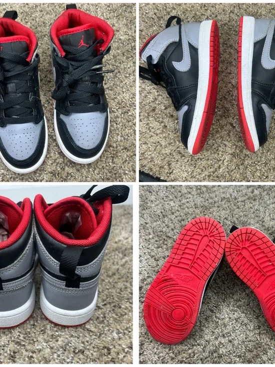 Two pairs of shoes, $45 ending date on July 4 DQ8423-006 Nike GS Air Jordan 1