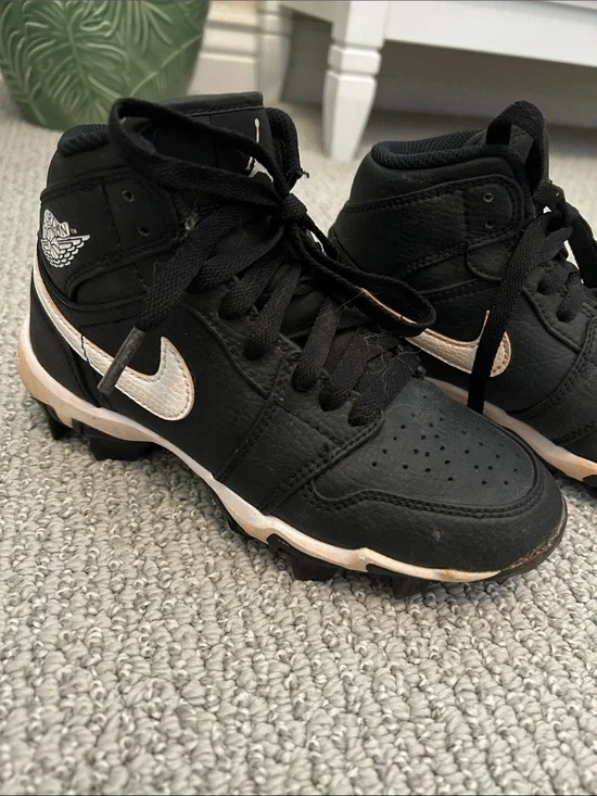 Nike Kids' Black and Rose Gold High-Top Sneakers