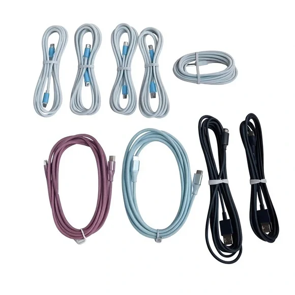 9-Pack iPhone Lightning Charging Cables 5–6 Ft iPhone 6–14 Compatible Brand New