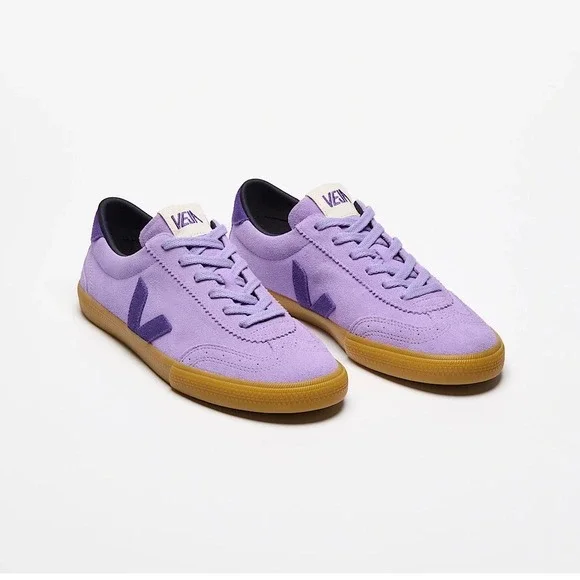 Veja Volley Low Top Suede Gum Sole Sneakers Purple Unisex | Men's 7 Women's 9