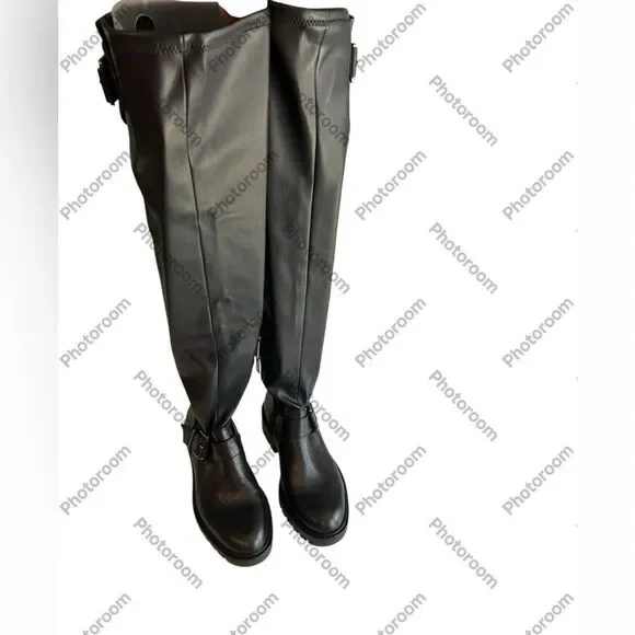 VINCE Camuto Boots April’s Over-The-Knee Boot Lug Sole Stretch, 6.5, NWOT