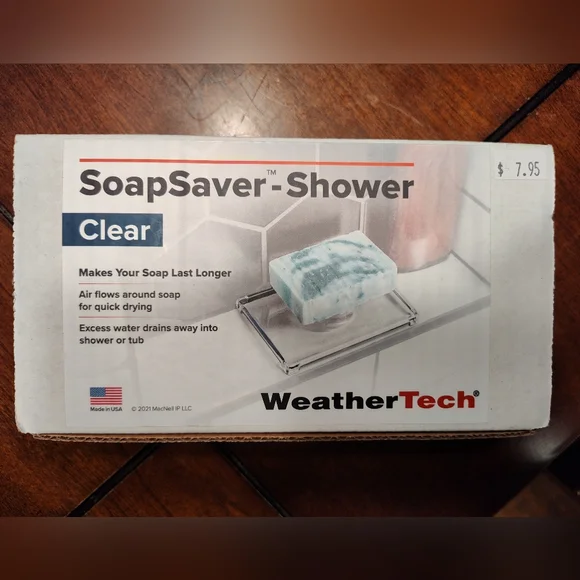 NWT WeatherTech SoapSaver--Shower in Clear