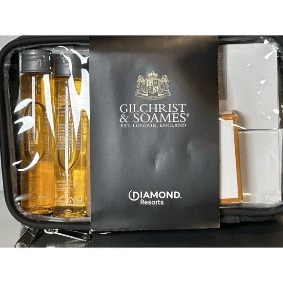Gilchrest & Soames Diamond Resorts Premium‎ Toiletries Cosmetic Bag NEW