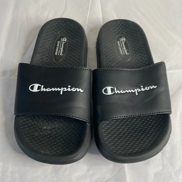 Champion slides black size 3 sport comfort