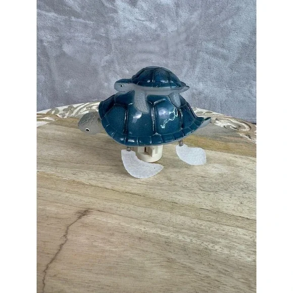 Ceramic Turtle Night Light Mother Baby UL Listed 2013‎