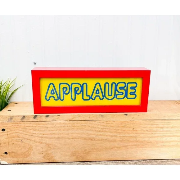 Vintage Applause Sign Light‎ Up Battery Power Studio Audience Lamp