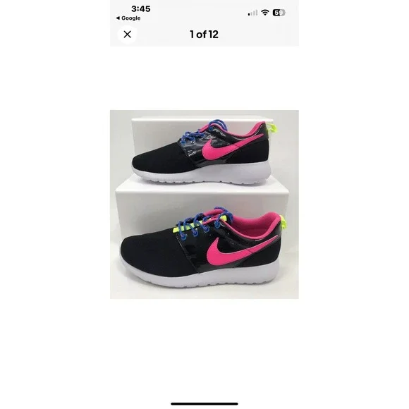 Nike Rose One G S Trainers Black Gym Free 48 Size 6Y‎
