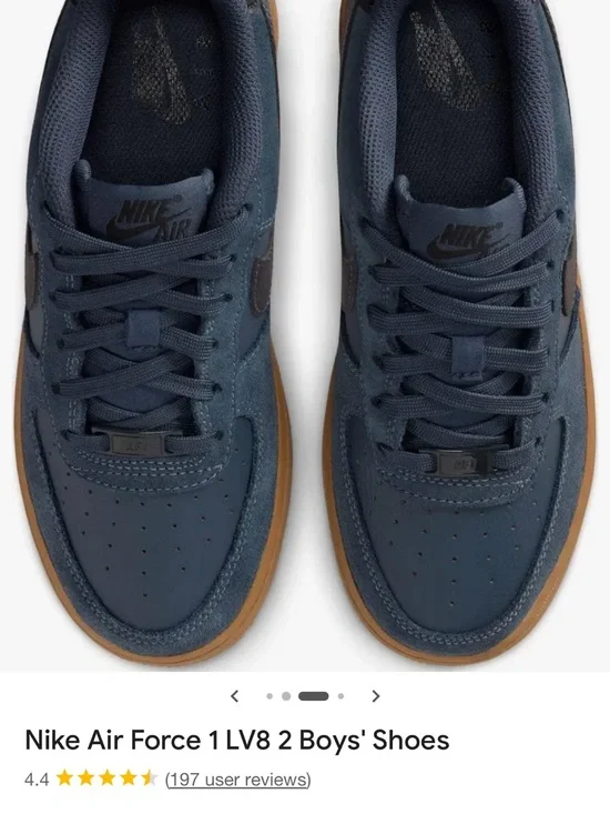Nike Boys' Air Force 1 Low - Navy and Gum