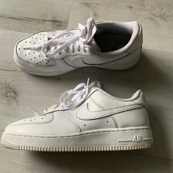 Nike Air Force 1 shoes size 7 Y sneakers white unisex‎