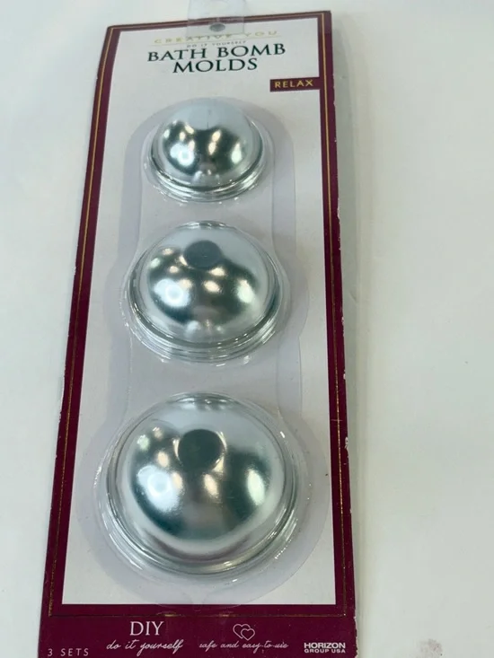 🆕 Creative You Bath Bomb Molds 3 Sizes Metal DIY Spa Kit Sphere 🆕 Sealed