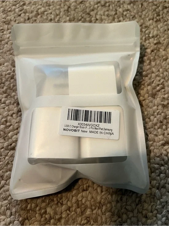 USB-C Wall Charger Block in White