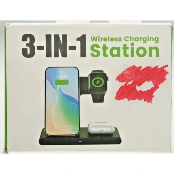 3-in-1 Wireless Charging Station for iPhone, Apple‎ Watch, AirPods MagSafe Stand