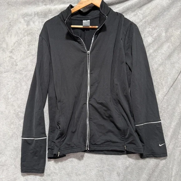 Nike Black Athletic Full-Zip Jacket Boys XL