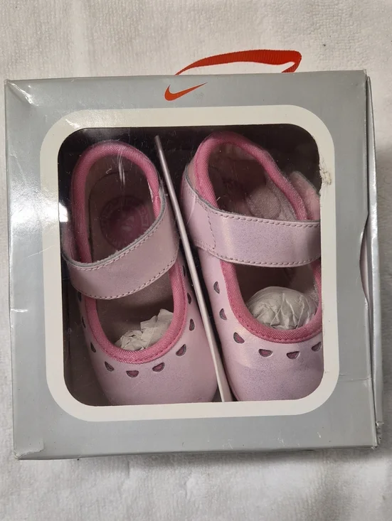 Nike Girls Light Pink Mary Jane Walker Shoes