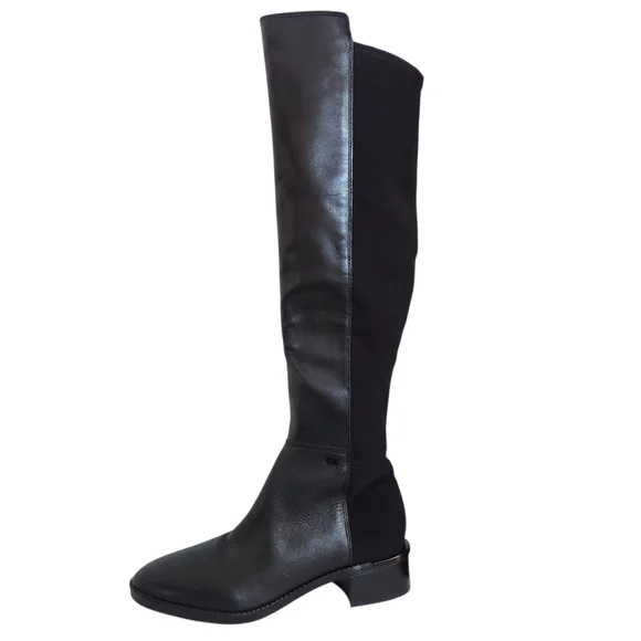 Calvin Klein Black Over the Knee Stretch Boots Size 7 NWOT