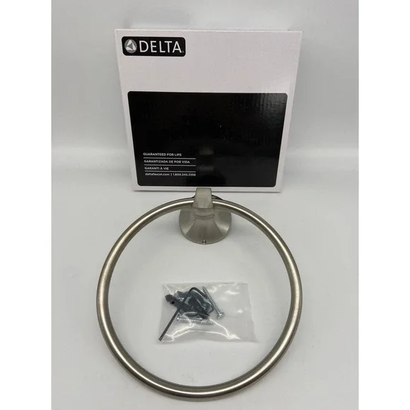 Delta Ashlyn Towel Ring‎ Stainless Steel Wall Mount Bathroom Hardware 76446-SS